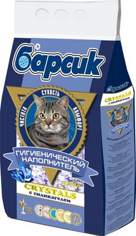 БАРСИК наполнитель силикагель Crystals Кристалл