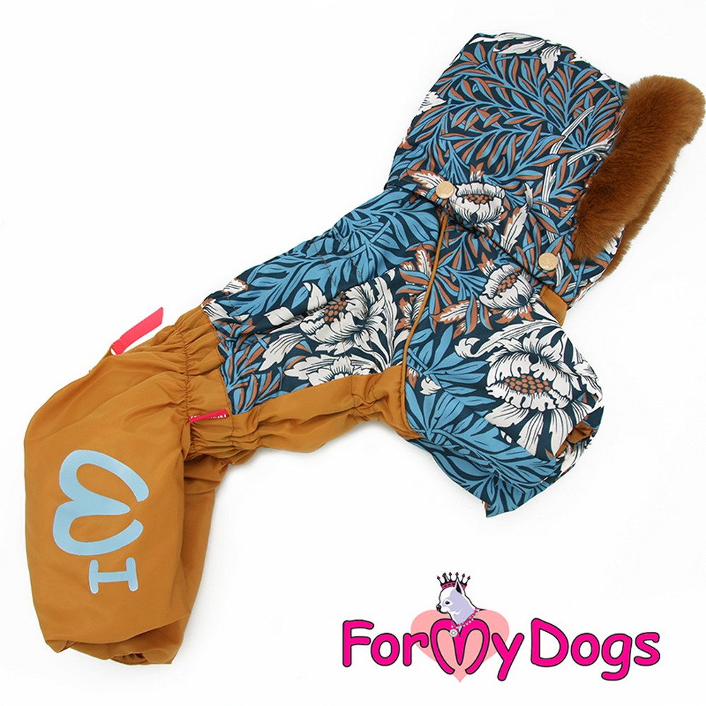 ForMyDogs Комбинезон терракот/голубой для мальчиков FW838-2020 M