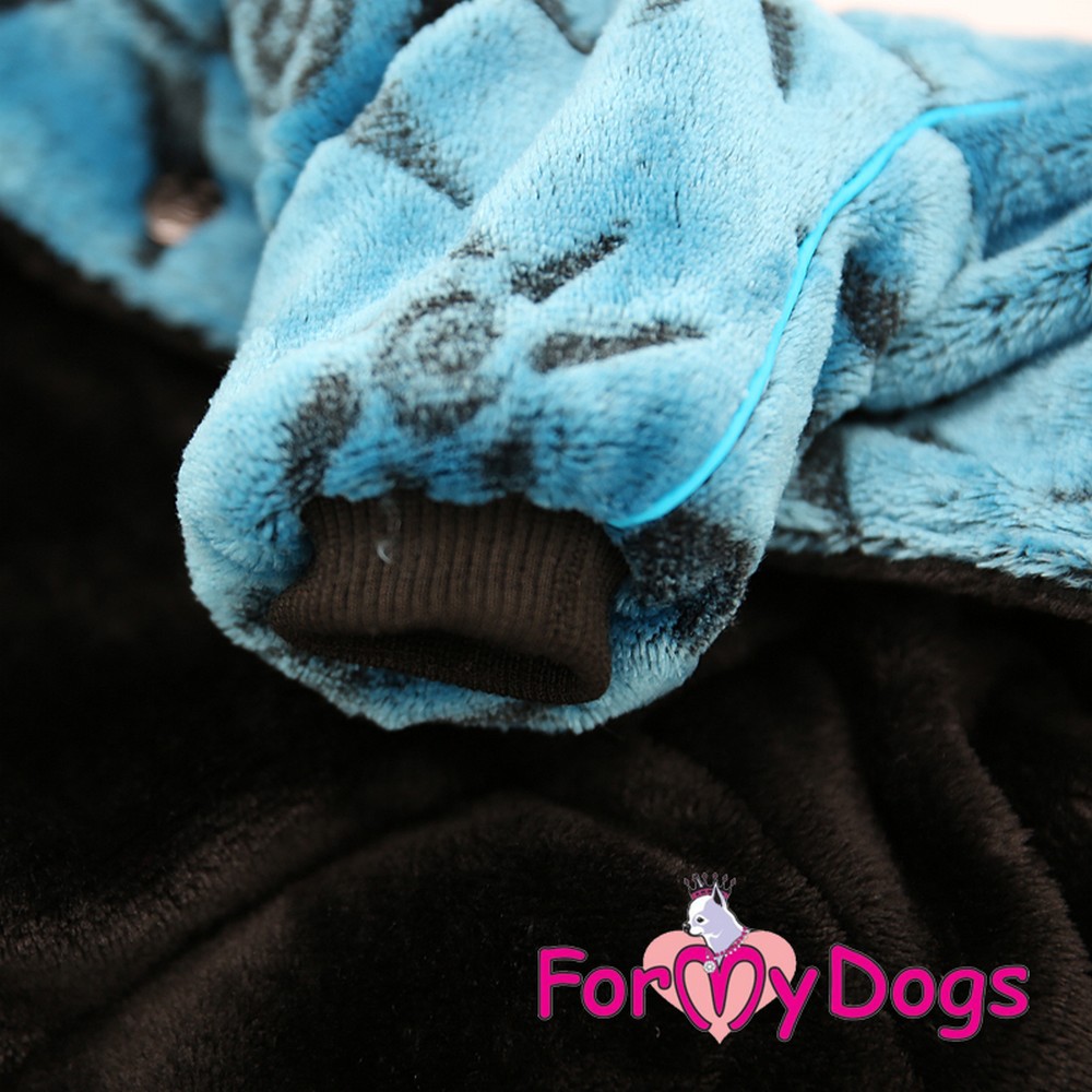ForMyDogs Комбинезон-шубка синий для мальчиков р.14