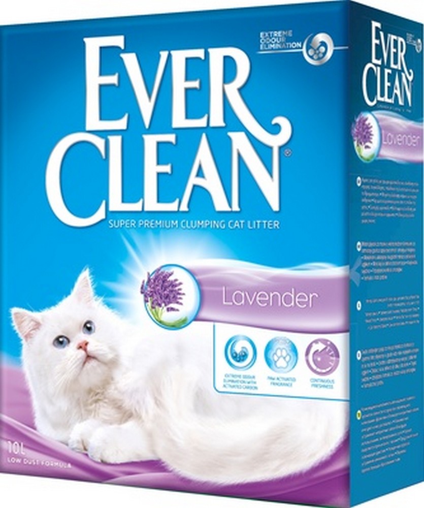 EVER CLEAN Lavander Наполнитель комкующийся для кошек с ароматом Лаванды