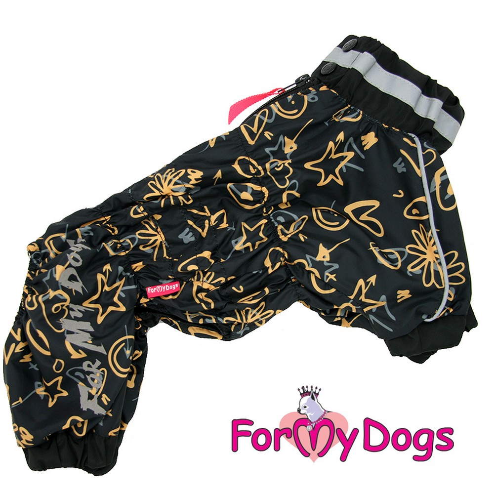 ForMyDogs ДОЖДЕВИК ЧЕРНЫЙ ДЛЯ МАЛЬЧИКОВ 519SS-2021 M