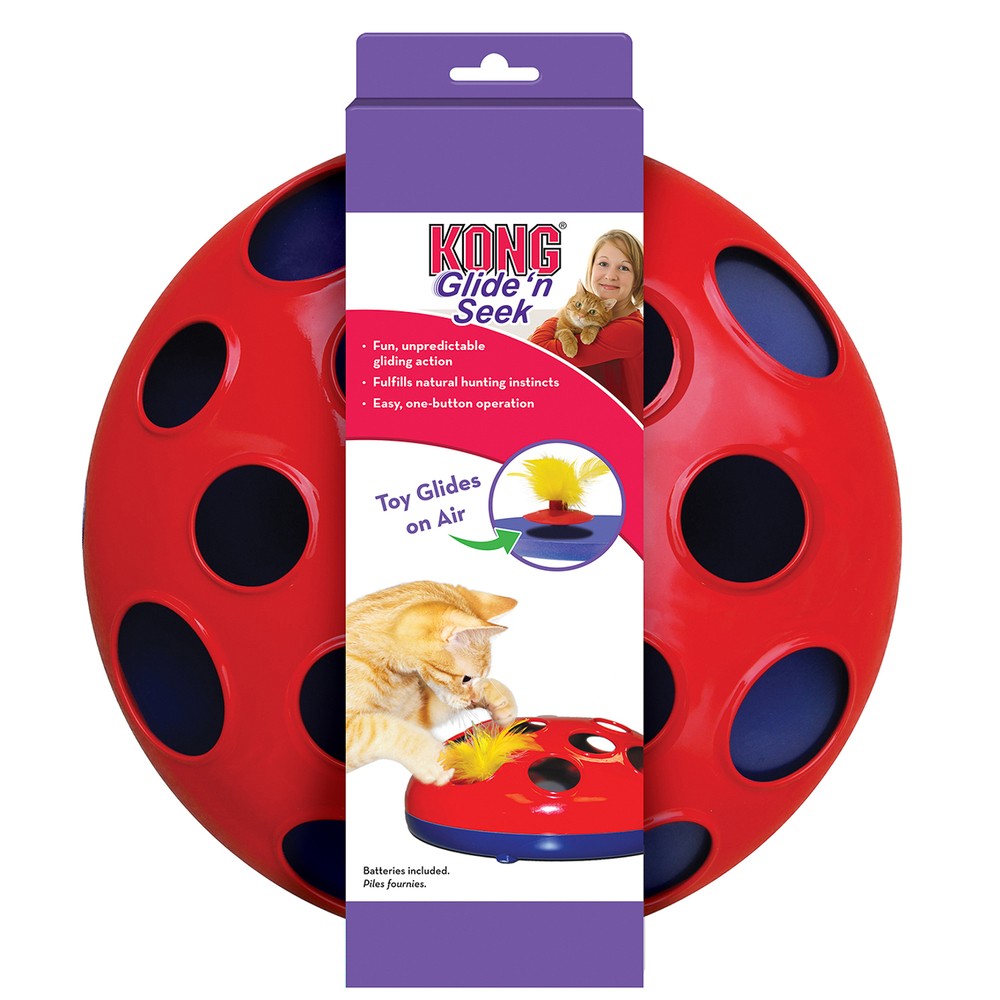 KONG игрушка трек для кошек Glide'n'Seek трек на батарейках диаметр 24 см