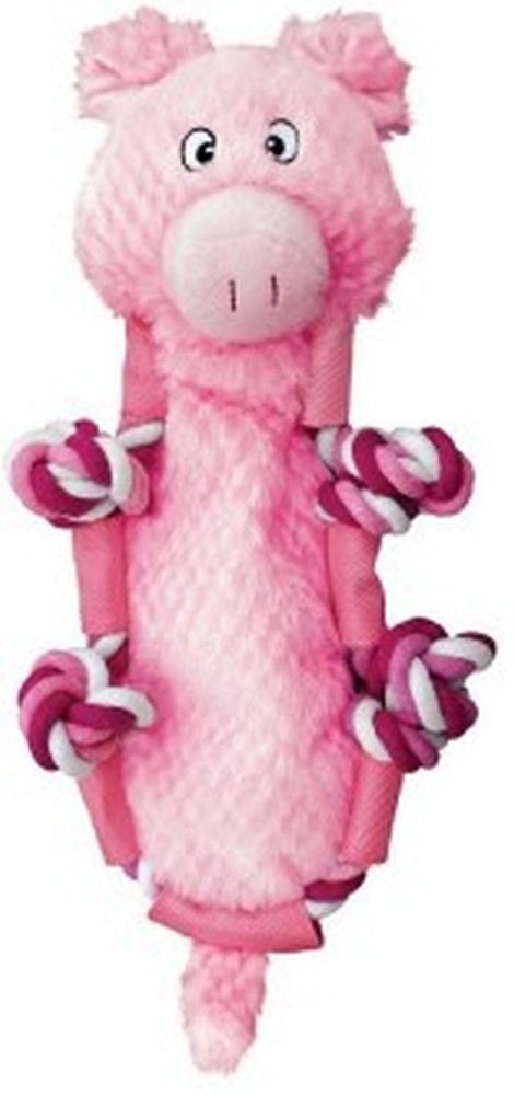 KONG игрушка для собак Barnyard Knots Свинка большая 33х13 см