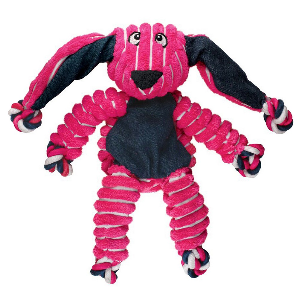 KONG игрушка для собак Floppy Knots Кролик малый 23х14 см