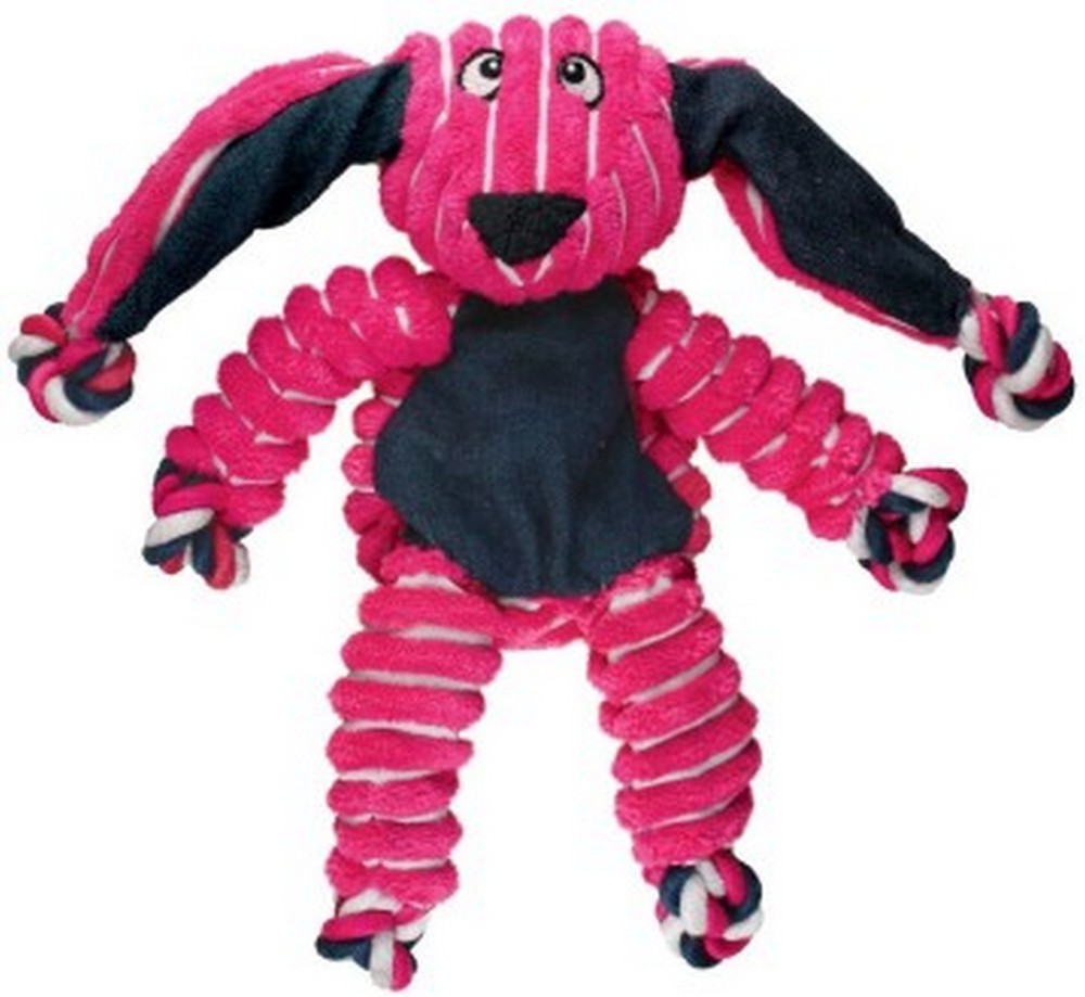 KONG игрушка для собак Floppy Knots Кролик малый 23х14 см