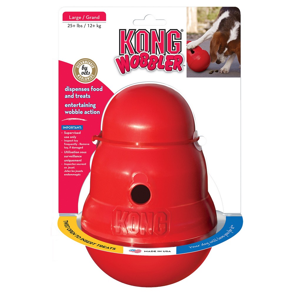 KONG игрушка интерактивная для средних собак Wobbler