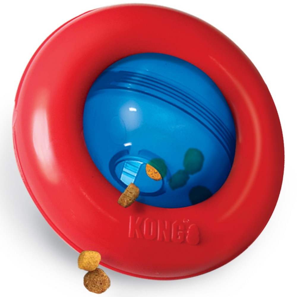 KONG игрушка интерактивная под лакомства Gyro 13 см малая