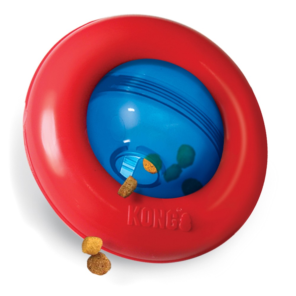 KONG игрушка интерактивная под лакомства Gyro 13 см малая