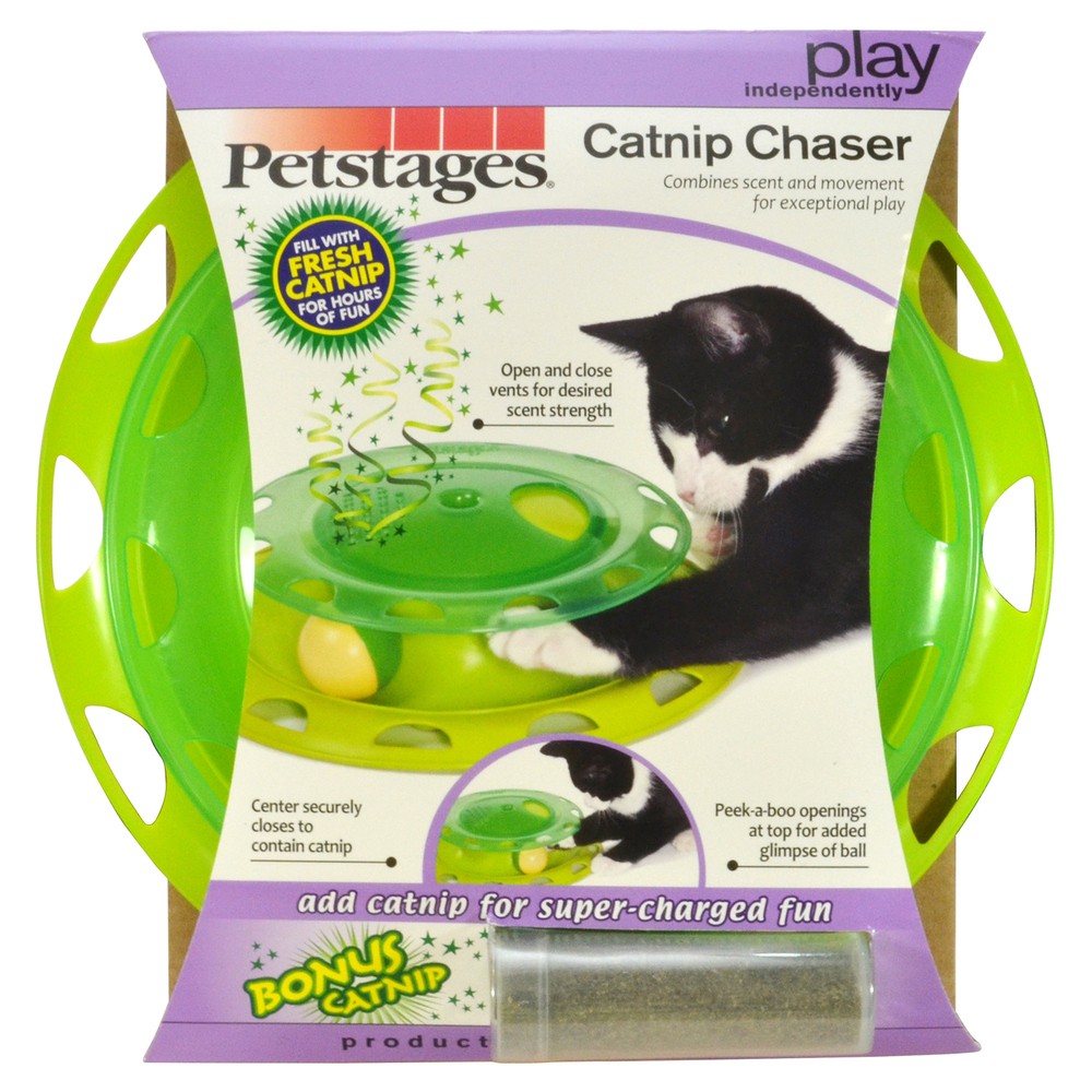 Petstages игрушка для кошек Трек с контейнером для кошачьей мяты