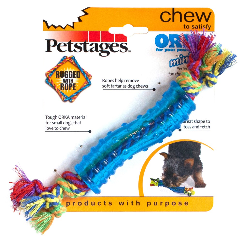 Petstages игрушка для собак Mini "ОРКА палочка" 18 см маленькая