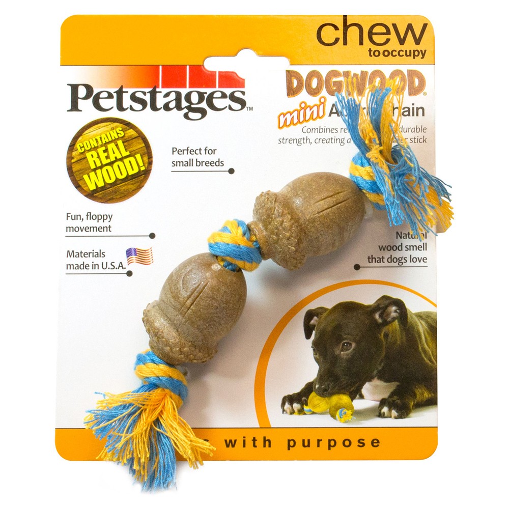 Petstages игрушка для собак Dogwood Желудь 15 см маленький