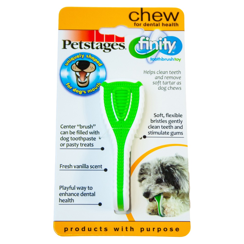 Petstages игрушка для собак Finity Dental Chew зубная щетка 9 см очень маленькая