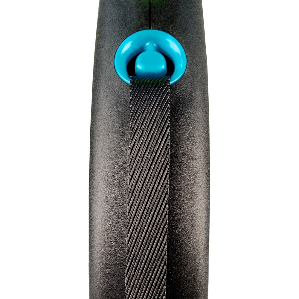 FLEXI рулетка Design M (до 25 кг) лента 5 м черный/голубой FLEXI рулетка Design M (до 25 кг) лента 5 м черный/голубой