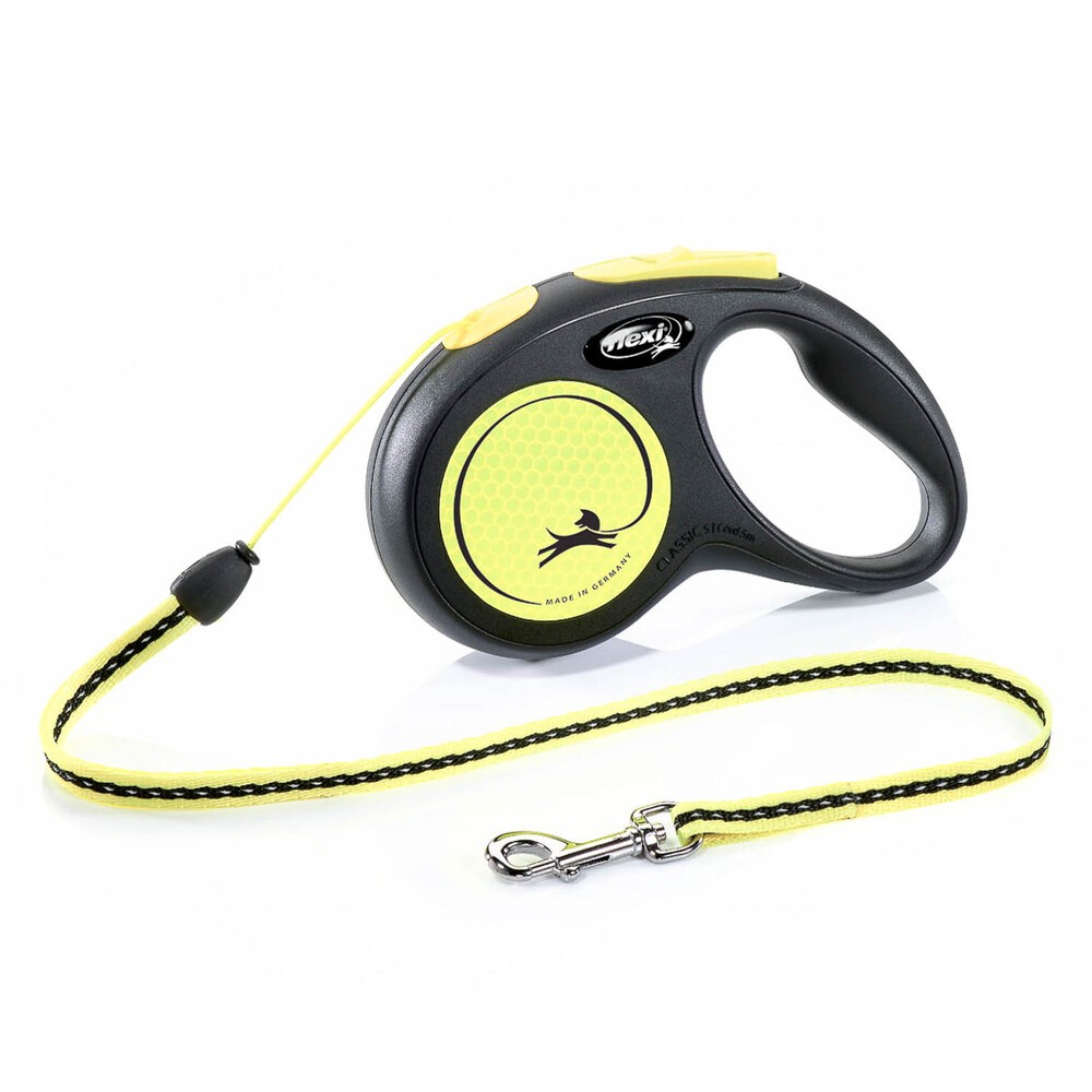 FLEXI рулетка Neon New Classic S (до 12 кг) трос 5 м