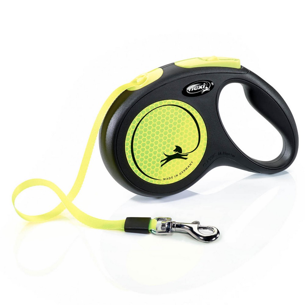FLEXI рулетка New Neon M (до 25 кг) лента 5 м