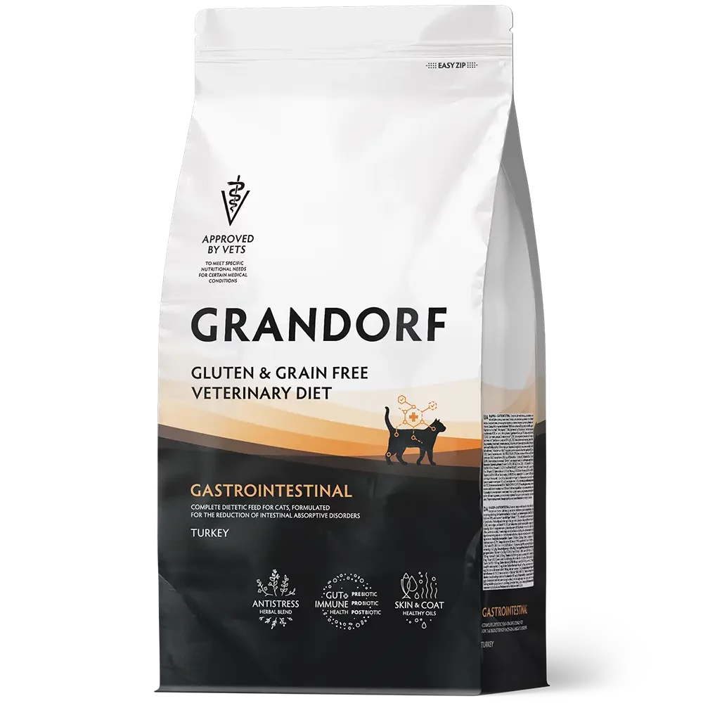 GRANDORF VETERINARY DIET TURKEY GASTROINTESTINAL кошки